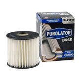 Purolator cartridge filter front packaging showing brand and part number for easy identification