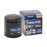 Purolator filter front view showing durable casing and mounting threads for reliable protection