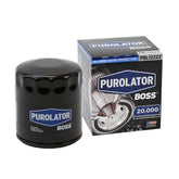 Purolator front view showing PurolatorBOSS durable casing and brand protection