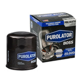 Purolator PBL14476 front view showing label and threaded base for easy install