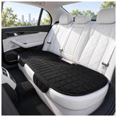 Purthog front view of black back seat cover shows full-seat protection benefit