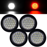 PVerandio front view clear housing showing dual-function LEDs and clean bezel, improves visibility