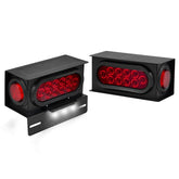 PVerandio front view showing welded steel housing and installed LED lights for durable mounting