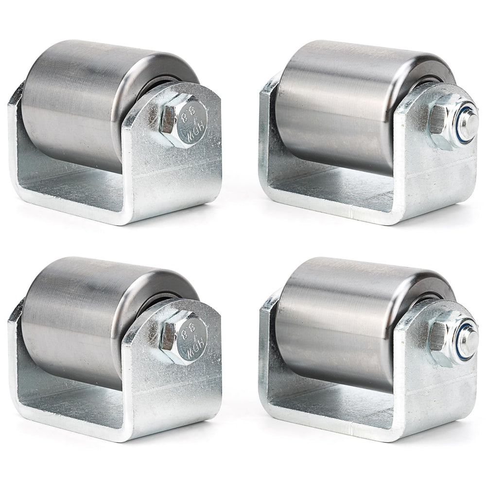 Qagea front view of four welded steel rollers showing compact protection benefit