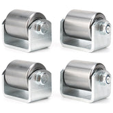 Qagea front view of four welded steel rollers showing compact protection benefit