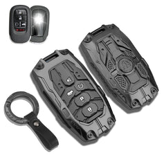 QBUC front view of key fob cover showing snug fit and polished finish