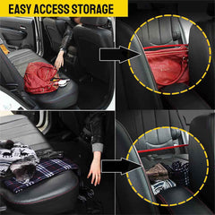 QBUC holding a handbag between seats to keep essentials reachable and steady