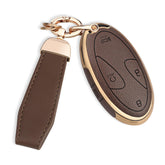 QBUC front view brown cover showing clean fit and protection