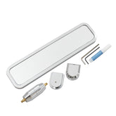 QGHAUC front view polished mirror showing clean reflection and wider visibility