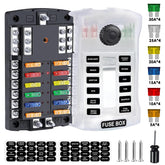 Qidoe front panel with protective cover showing organized fuse positions and durability