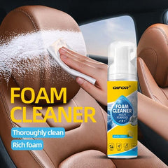 QIFOR being used on a car dashboard for quick dirt removal