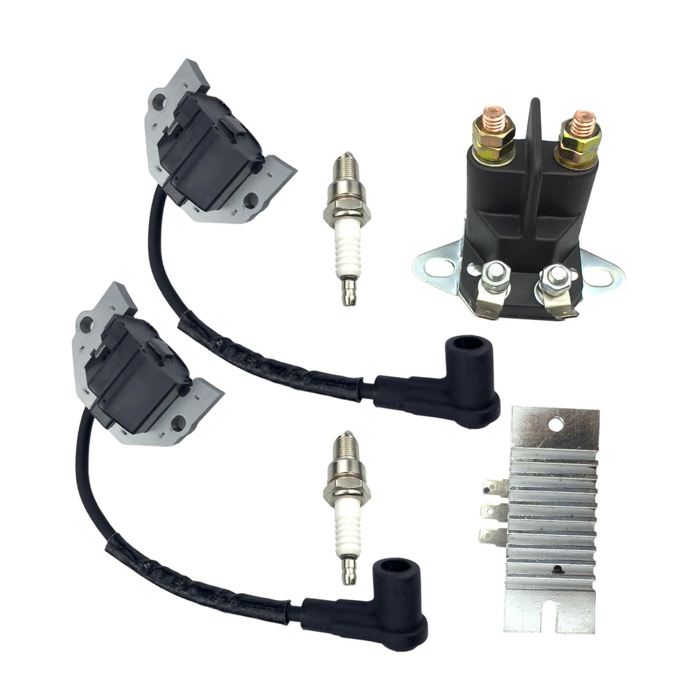 QINLANAP front view of ignition coil kit showing all included parts and easy replacement benefit