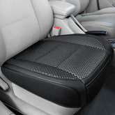 Qinlive front view of packaged seat cover showing product and branding, clear protection benefit