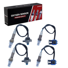 QIYBONE front packaging showing four O2 sensors and part numbers for easy identification