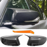 Qlhshop front view mirror caps showing sporty upgrade benefit