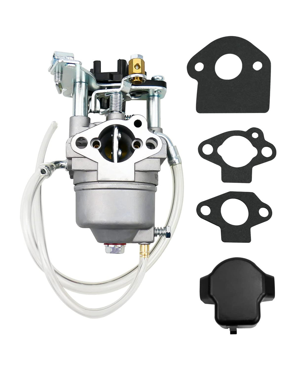 QLZOZB carburetor front view showing mounting points and easy replacement benefit