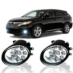 qobsos front view of replacement fog lights showing updated appearance and improved visibility