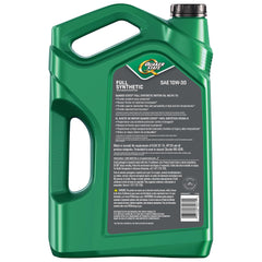 Quaker State label close-up highlighting viscosity grade and protection details