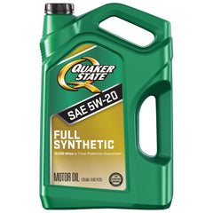 Quaker State front label showing product name and benefits