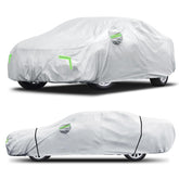 Qualencey front view silver cover showing full exterior protection