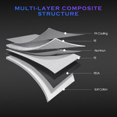 Qualencey reflective strips illuminated at night for improved visibility and safety