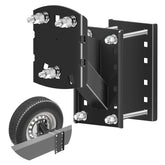 Qualward front view of bracket showing secure mounting and strength