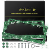 QUANQIUFEI front view dark-green frame showing glitter and durable design