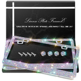 QUANQIUFEI front view showing full rhinestone frame and polished finish for style