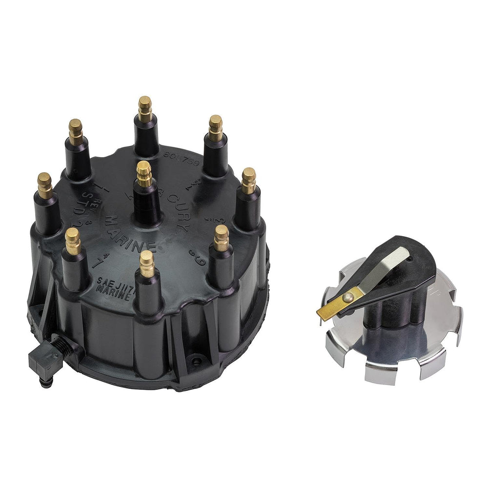 Quicksilver distributor cap kit front packaging showing complete set and benefits