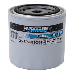 Quicksilver front packaging showing 802893Q01 filter and benefits