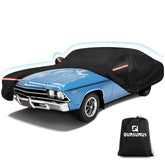 QUNSUNUS cover front view fitted on Chevelle showing full protection and clean lines