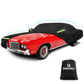 QUNSUNUS front view on Oldsmobile Cutlass showing full-body protection and clean fit