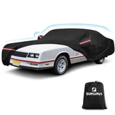 QUNSUNUS front view cover fitted on Monte Carlo showing full protection benefit
