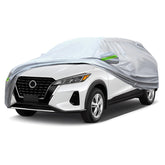 QUYDDC front view of full car cover showing full vehicle protection and fit