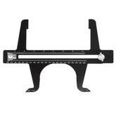 QWORK front view of brake measuring tool showing full length and scales for accurate setup