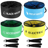 QWORK four-bag set neatly arranged showing waterproof protection and organization