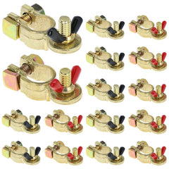 QWORK front view of packaged top-post terminals showing kit completeness and durability