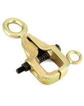 QWORK clamp front view showing compact body and anchor points for reliable pulls