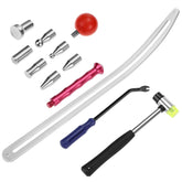 QWORK front view of full dent repair kit showing organized tools and portability