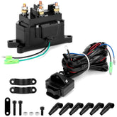 QWORK front view of solenoid contactor showing robust housing and clear terminals for reliable connection