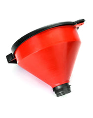 QWORK funnel wide 10-inch top opening for fast, low-splash pouring benefit