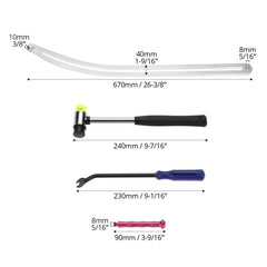QWORK hook attachment detail showing precise pulling point for accurate repairs