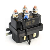 QWORK front view of solenoid showing mounting holes and terminals for reliable replacement