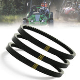 QYMOTO front packaging showing three 725 belts and clear product ID for quick replacement