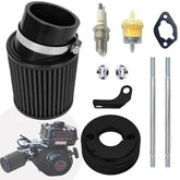 QYMOTO front packaging showing the complete upgraded air filter kit and benefits