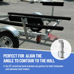 Racewill swivel top showing angle adjustment for hull contouring