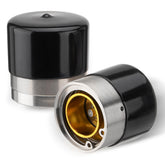 Racewill front view chrome protector showing seal and fit, ensuring secure bearing protection