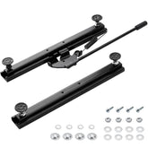 Racewill front view of seat slider kit shows included rails and hardware for easy mounting