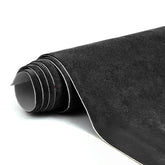 RadiantDecor front packaging of black suede wrap showing size and finish benefits