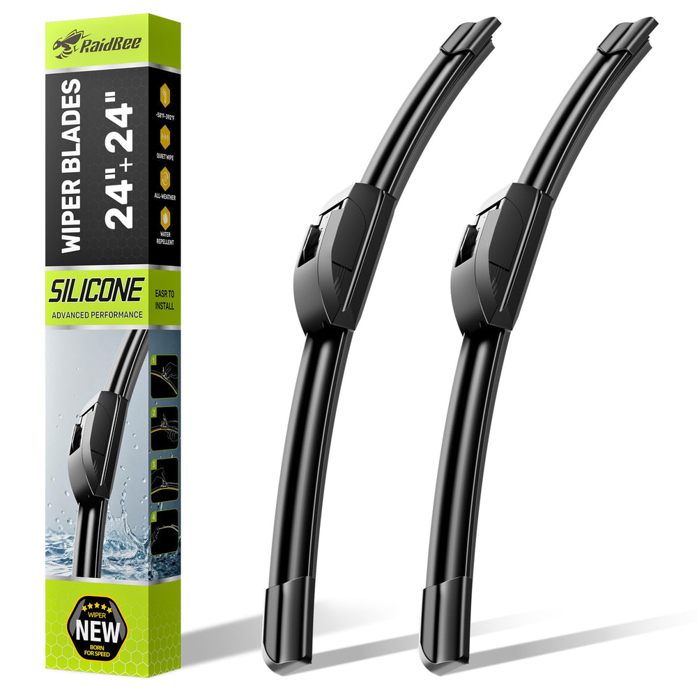 RaidBee front packaging showing 24-inch blades and model fitment for quick selection